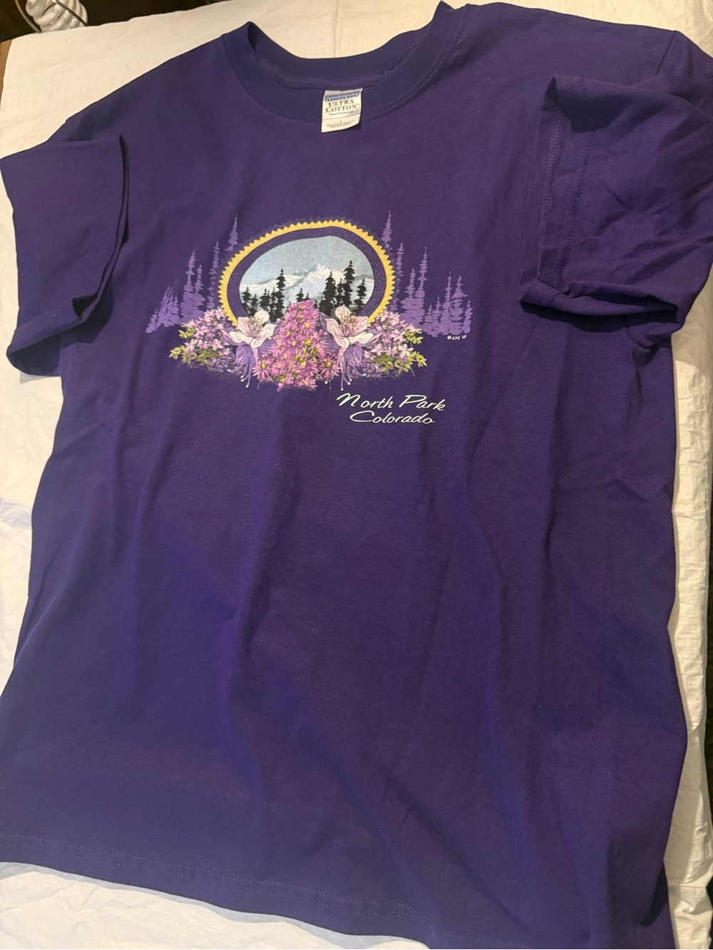 North Park Colorado Kids' Purple Graphic Tee